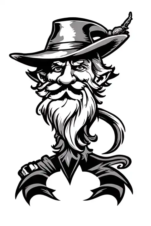 red hot chilli peppers logo and yosemite sam  tattoo design idea