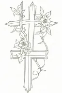 Cross shaped memorial tattoo for my mom that has name "Lisa Marie", birthday "10/26/69" and deathday "07/22/16" tattoo design idea