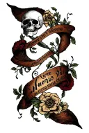mento Mori memento vivere creation wording tattoo design idea
