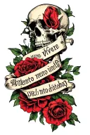 mento Mori memento vivere creation wording tattoo design idea