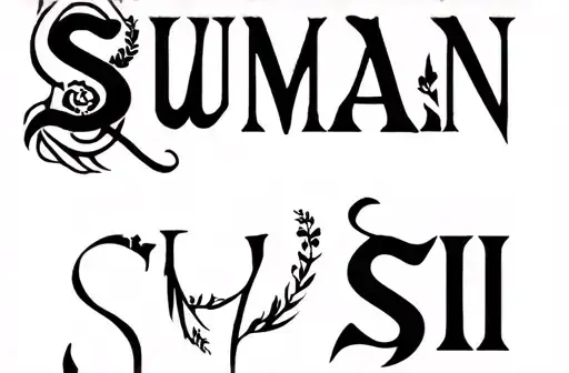"Suman
Susi " tattoo design idea