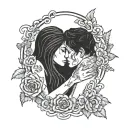 grief. losing someone you love. tattoo design idea