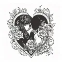 grief. losing someone you love. tattoo design idea