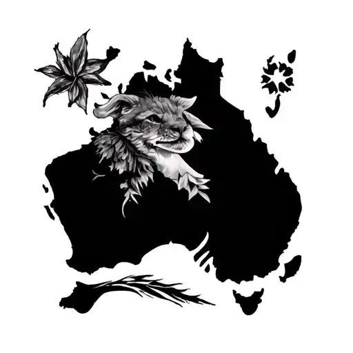england & australia  tattoo design idea