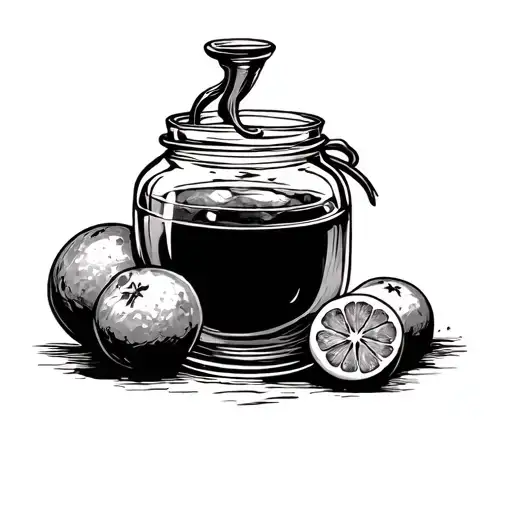 Moonshine Jar tattoo design idea