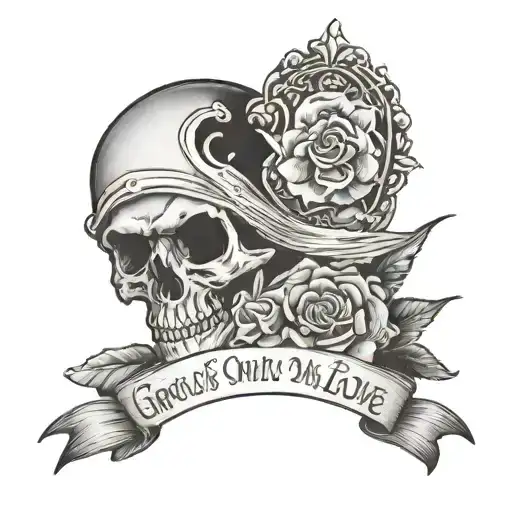 grief is only love that's got no place to go  tattoo design idea