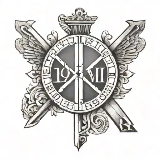 1971 Roman Numerals tattoo design idea