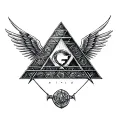 Real Illuminati Pyramid tattoo design idea