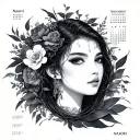 Naori calendar tattoo design idea