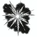 realistic firework bursting tattoo design idea