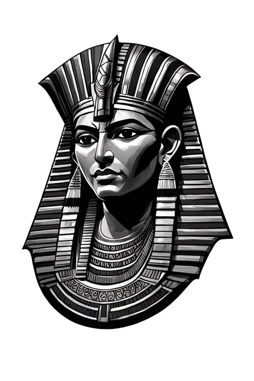 Egyptian god tattoo design idea