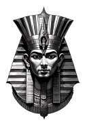 Egyptian god tattoo design idea