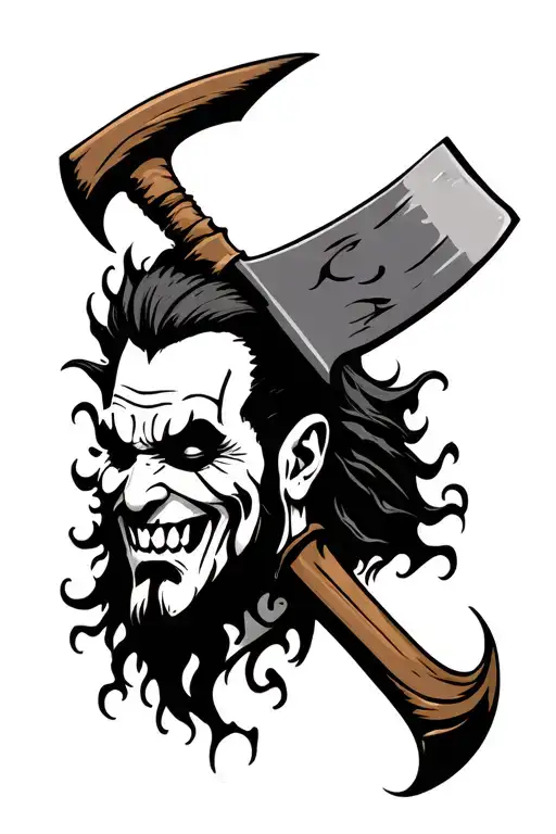 forearm tattoo of the icp hatchet man  tattoo design idea