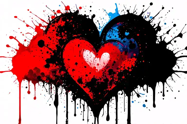 Arc en Ciel Cloud Coeur by showing solitude tattoo design idea