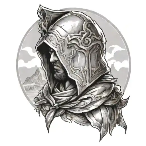 assassin' creed Odyssey  tattoo design idea