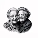 grandparent memory tattoo design idea