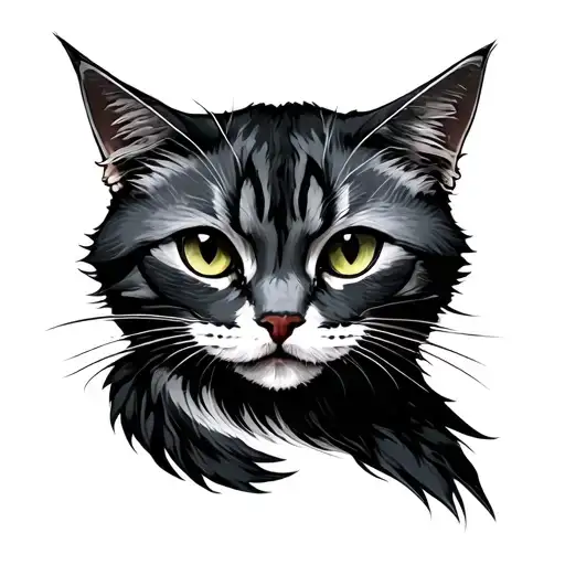 meow tattoo design idea