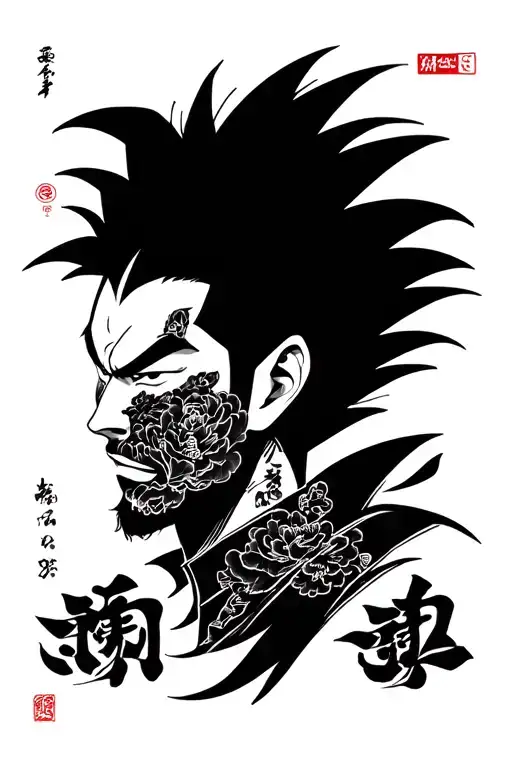 vegeta tattoo design idea