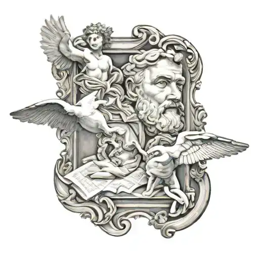 Sistine chapel tattoo design idea