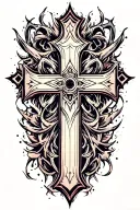 cross tattoo design idea