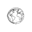 us against the world with a globe surrounded tattoo design idea
