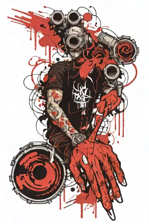 i’m looking to get a tattoo related to me being a drum and bass mc. i was thinking of getting a hand holding a mic with  tattoo design idea