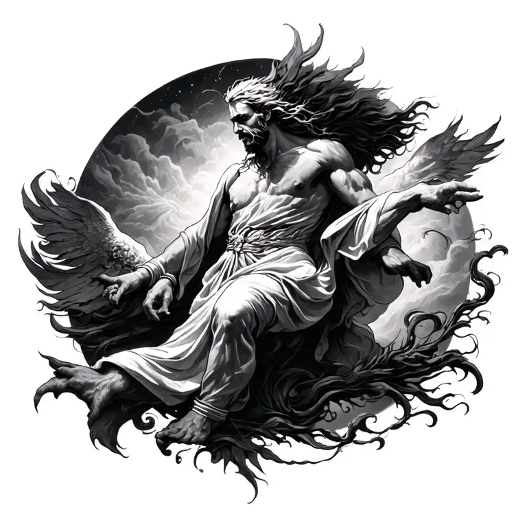 elijah ascending tattoo design idea