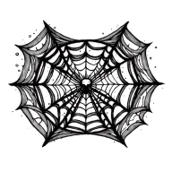 spiderweb Wicca tattoo design idea