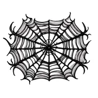 spiderweb Wicca tattoo design idea