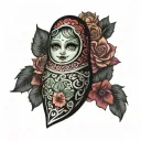 Russian nesting doll tattoo design idea