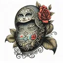 Russian nesting doll tattoo design idea