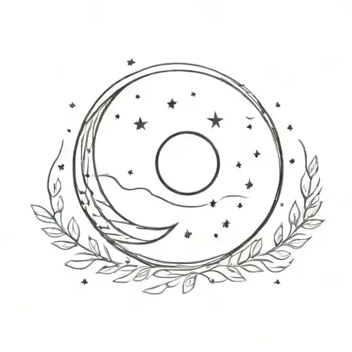 love you to the moon and back always and forever tattoo design idea