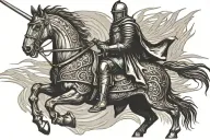 knight tattoo design idea