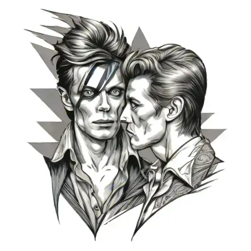 Bowie & Rory tattoo design idea