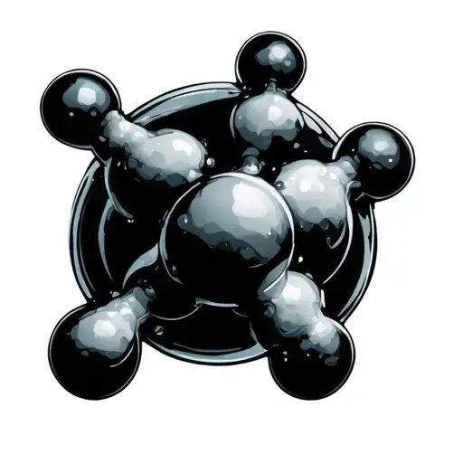 lsd 25 molecule embedded tattoo design idea