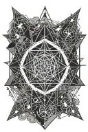 helm of awe & web of wyrd tattoo design idea
