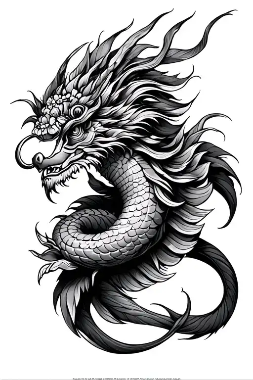 Balinese naga wrap leg tattoo tattoo design idea