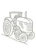 tractor plowing tattoo design idea