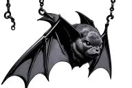 bat hanging upside tattoo design idea
