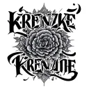"KRENZKE" LAST NAME tattoo design idea