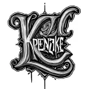 "KRENZKE" LAST NAME tattoo design idea