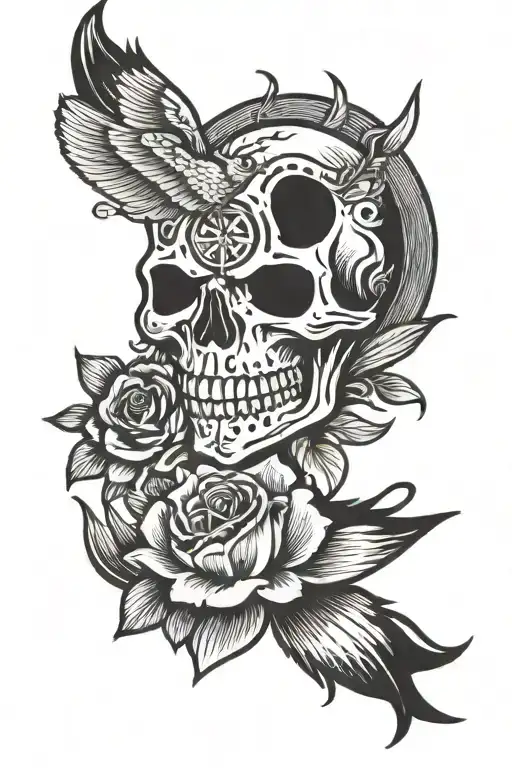 rage changed to peace tattoo design idea