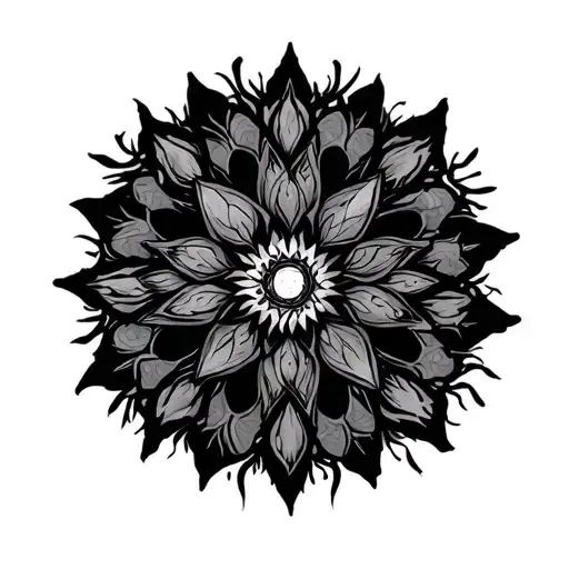 gothic mandala design tattoo design idea