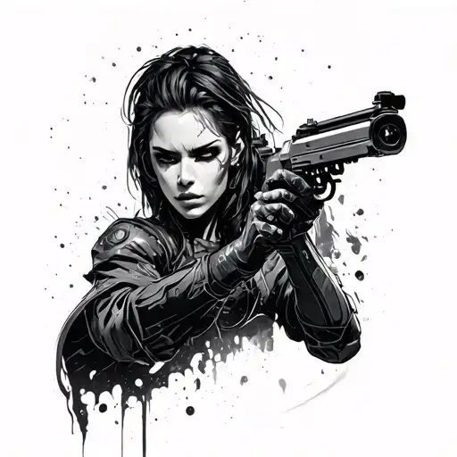 Cyberpunk 2077 tattoo design idea