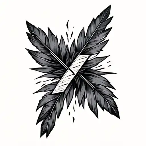 native american arrow design tattoo design idea