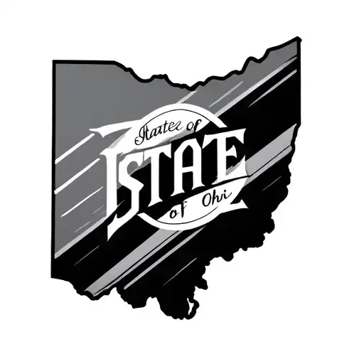 state of Ohio and state of lousiana   tattoo design idea