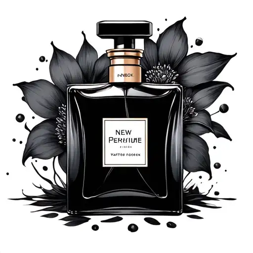New Perfume tattoo design idea