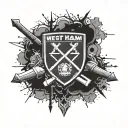 West Ham United hammers tattoo design idea
