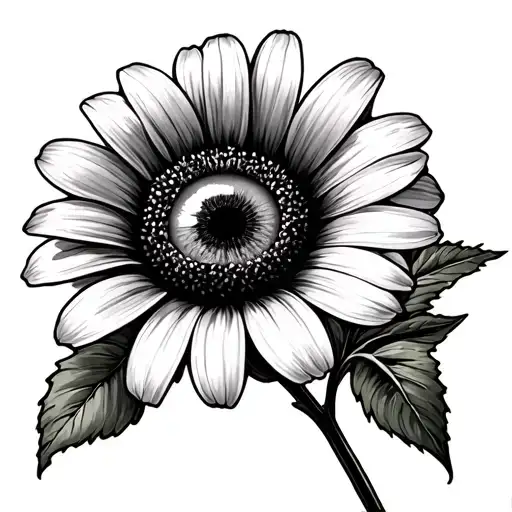 Black Eyed Susan tattoo design idea