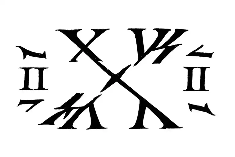 roman numerals for May 5, 2020 tattoo design idea